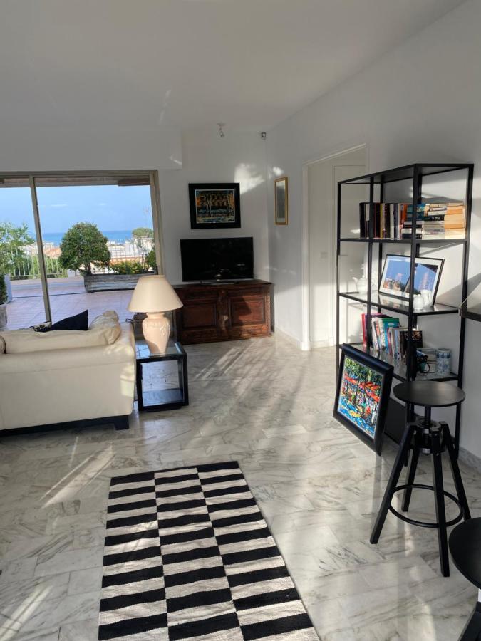 Ferienwohnung Panoramic Sea View Penthouse With Jacuzzi And 450 Sqm Terrace Antibes Exterior foto