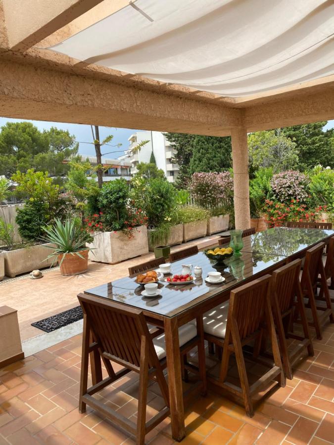 Ferienwohnung Panoramic Sea View Penthouse With Jacuzzi And 450 Sqm Terrace Antibes Exterior foto