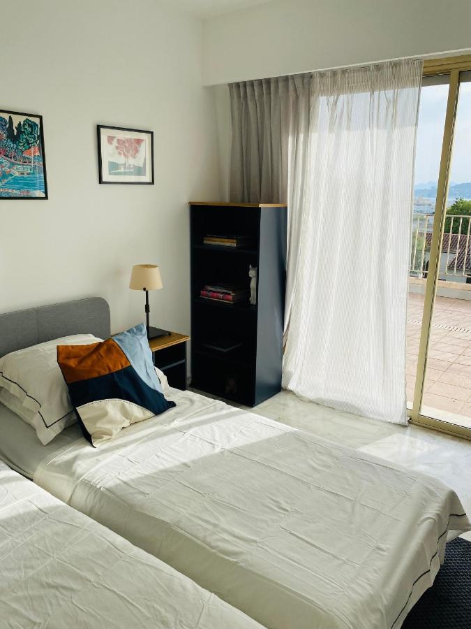 Ferienwohnung Panoramic Sea View Penthouse With Jacuzzi And 450 Sqm Terrace Antibes Exterior foto